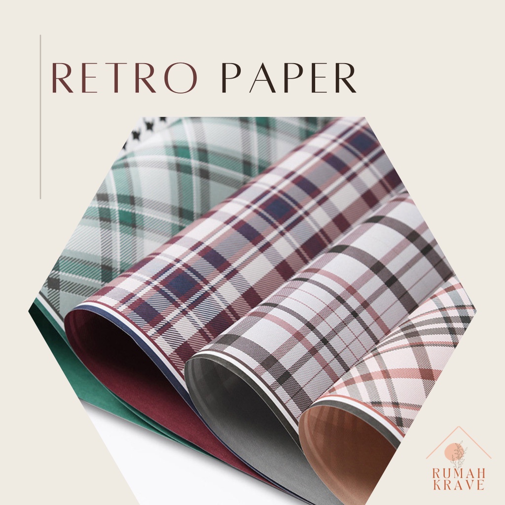 

RUMAH KRAVE - Retro Cellophane Wrapping Paper Kertas Bunga Buket