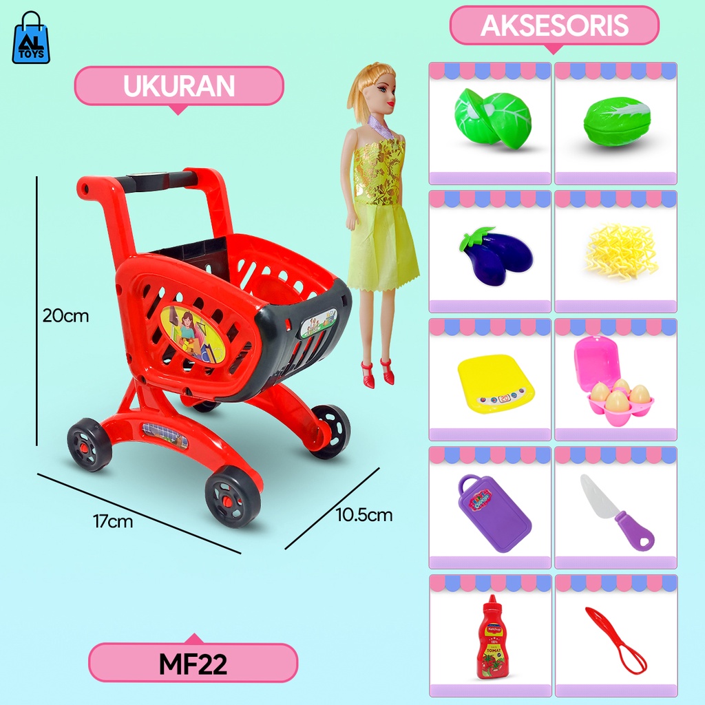 MAINAN ANAK PEREMPUAN DAPUR MASAKAN BUAH SAYUR POTONG PIZZA POTONG ROTI POTONG SET-MF22