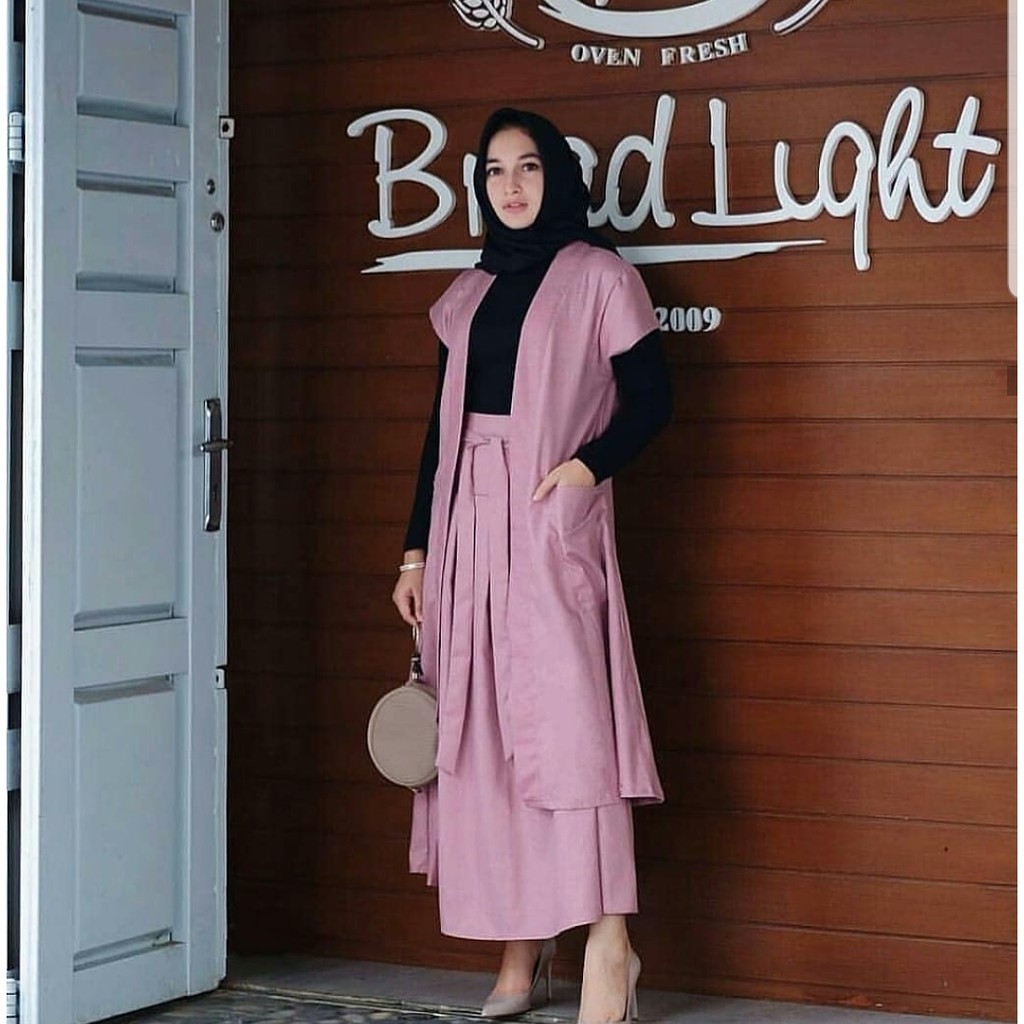 COD Baju wanita cewe muslim hijab remaja kuliah kerja kondangan