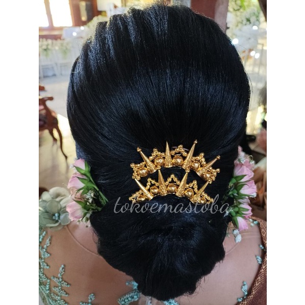 ACC Tusuk sanggul/tusuk gondang gondang/tusuk konde emas 24karat kadar 99.9% berat 15gram (satu buah