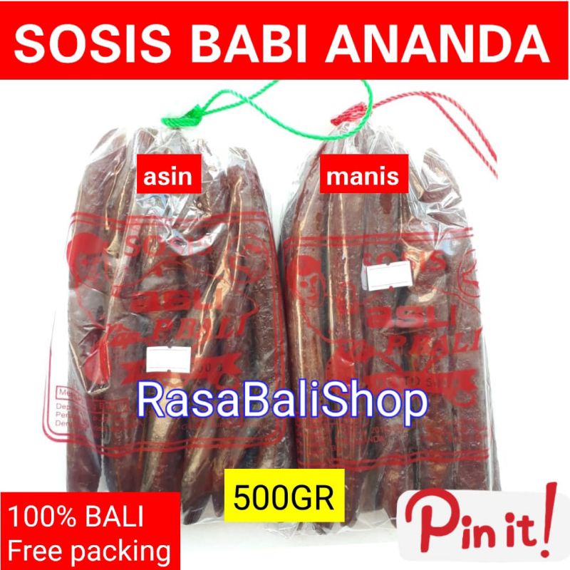

SOSIS BABI ANANDA 500 GR, SOSIS BABI CAP PULAU BALI, LAPJONG BALI, LAPCHIONG BABI, SOSIS BABI MANIS
