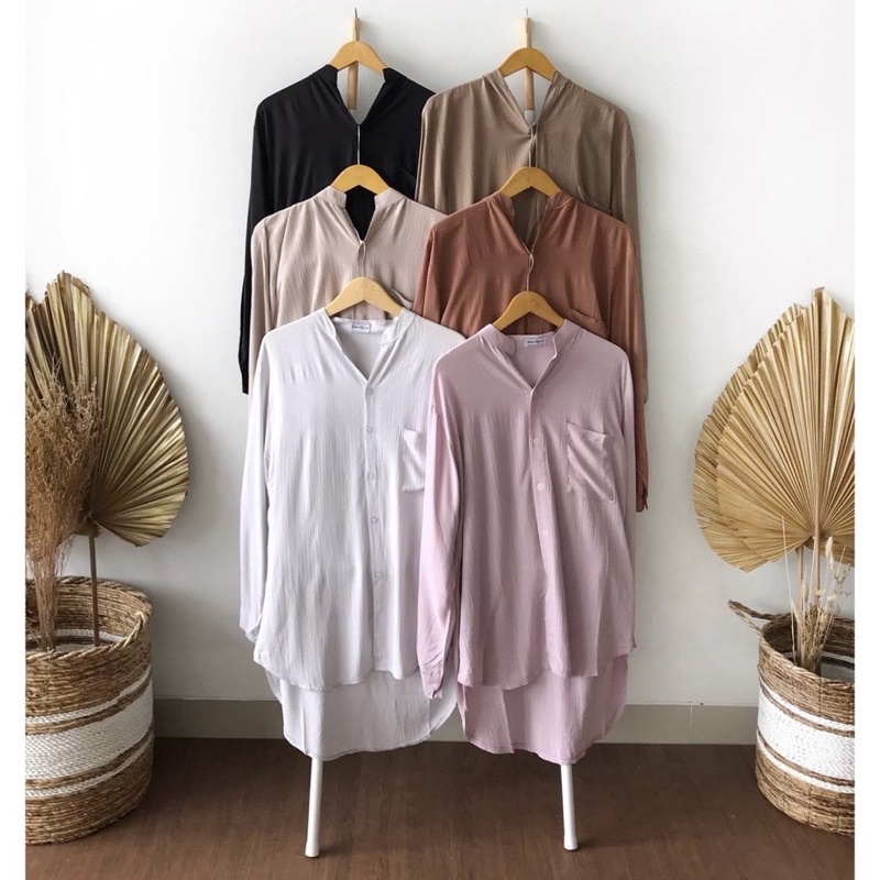 WOW-R-T Disty Oversize - Kemeja Oversize - Atasan Jumbo Wanita