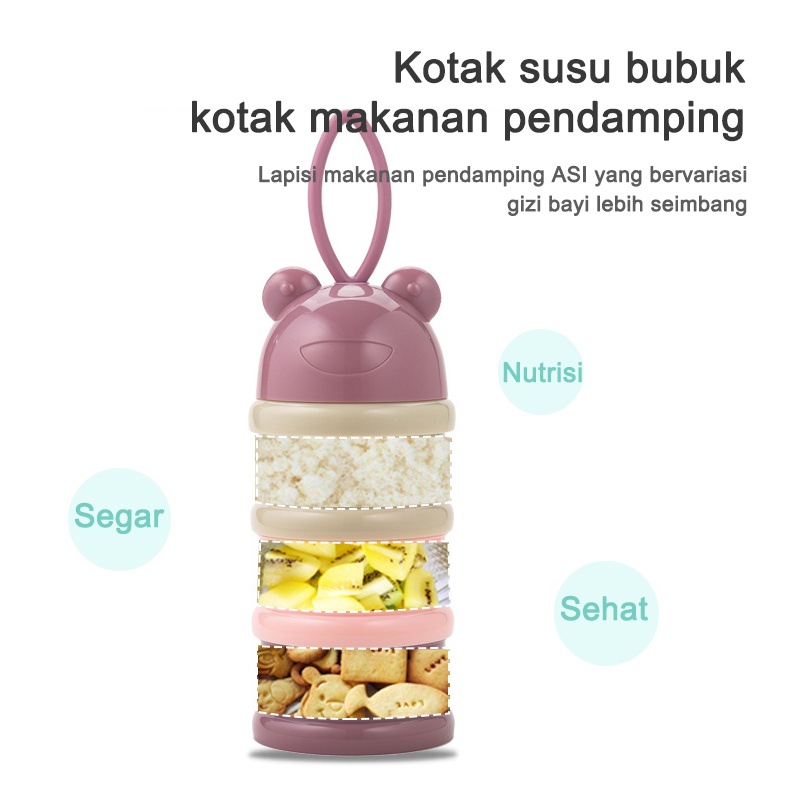 Milk powder container/Perlengkapan bayi/Kotak susu bubuk 4 lapis (B49)