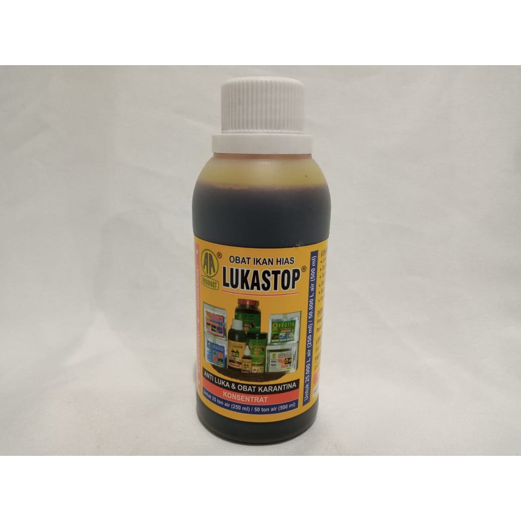 Lukastop 250ml Obat ikan hias koi Luka Stop 250 ml