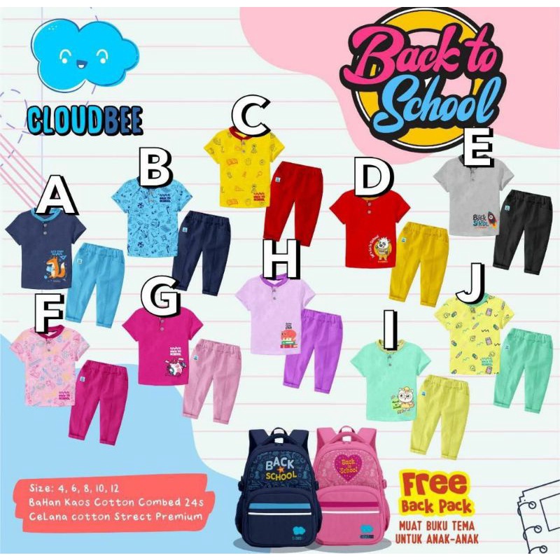 back to scool by cloudbee free backpack by cloudbee hayyinafashion.kids