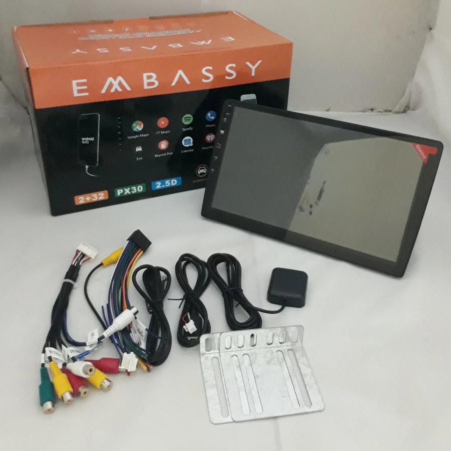 Head unit embassy px30 double din embassy px30 android 10 inch ram 2 + 32 dsp