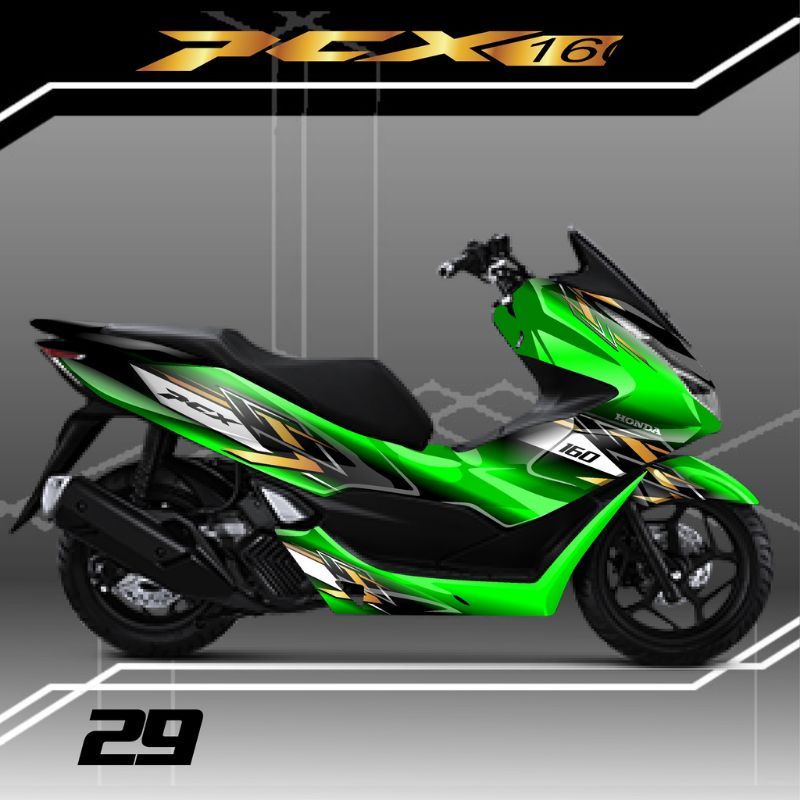 Decal stiker variasi motor new Honda PCX 160 full body