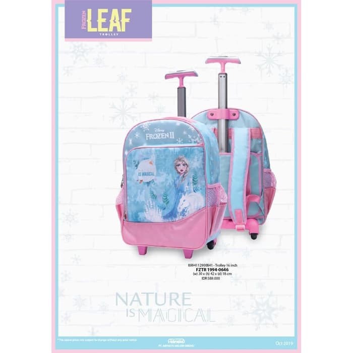Tas Sekolah FROZEN Trolley 16 inch Adinata