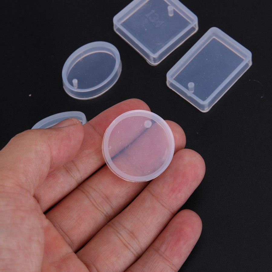 Hole Crystal Silicone Molds - Cetakan Pendant Bentuk Kristal (5pcs)