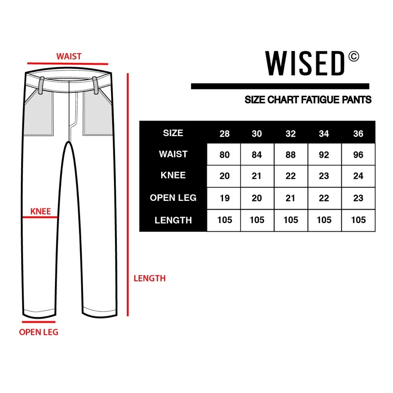 WISED | COLONY  BLACK | FATIGUE PANTS