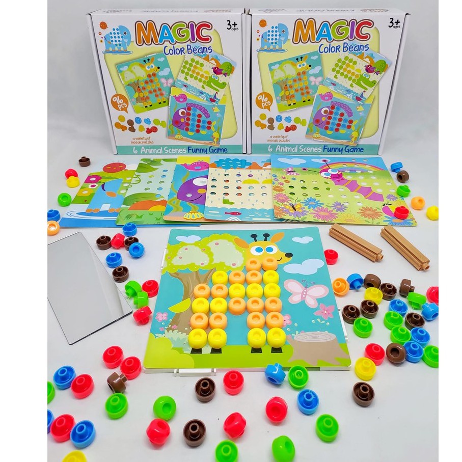 MAINAN EDUKASI ANAK MAGIC COLOR BEANS / MAINAN ANAK SENSORY PLAY