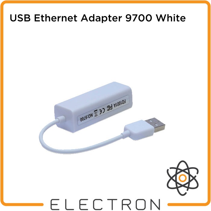 USB Ethernet Adapter 9700 White USB2.0 to LAN RJ45 UTP 2.0 RJ 45