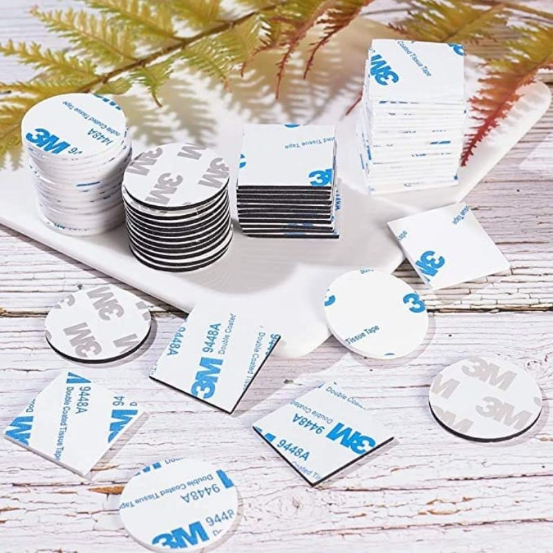 2 pcs 40mm Lem dobel double tape busa foam tape bulat dan kotak kuat premium