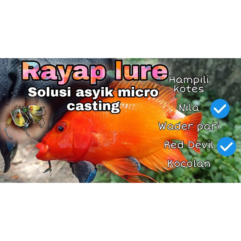 Rayap lure umpan casting wader, nila, kocolan, red devil chichild, betik