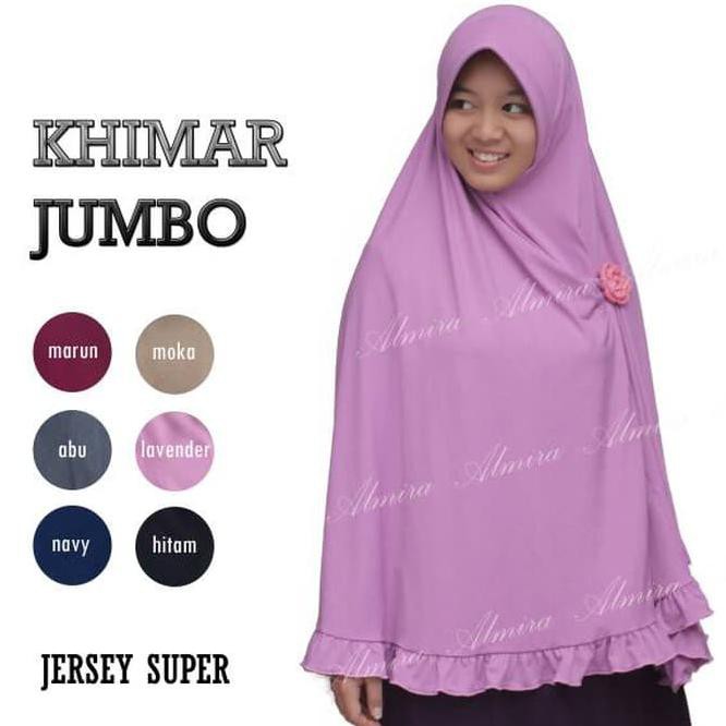 61VT JILBAB KERUDUNG BERGO KHIMAR JUMBO SYARI ALMIRA - PUTIH KXPH