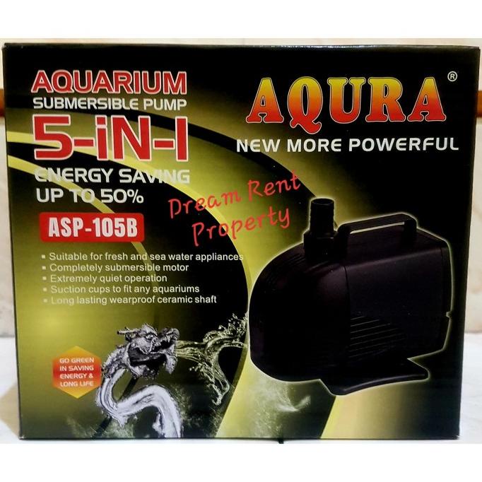 Mesin Pompa Aquarium Filter Akuarium Kolam AQURA ASP-105B 105