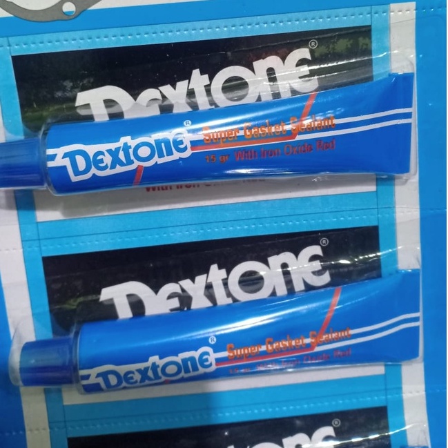 DEXTONE Lem Gasket Sealant Super Gasket Sealant With Iron Oxide Red Lem Gasket Biru (15 gram)