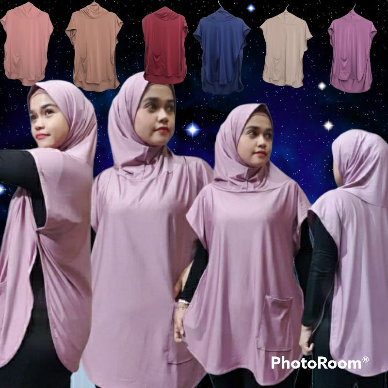 rompi import baju luaran jilbab rompi senam olahraga yoga zumba wanita