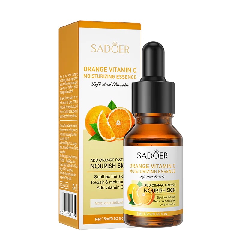 SADOER Serum Vitamin C, Vitamin C Whitening Plus Serum 15 ml Kulit Berminyak