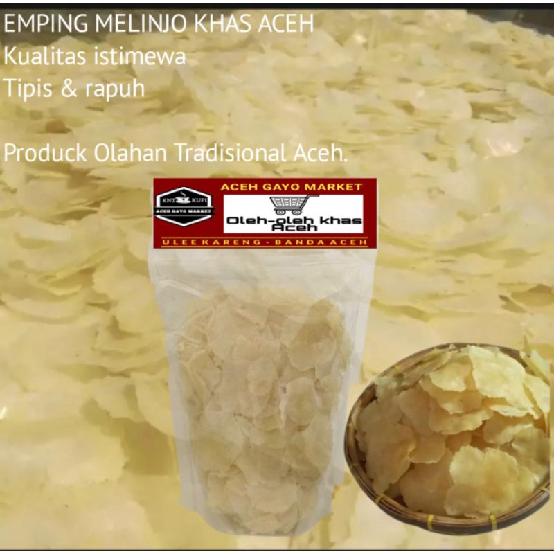 

EMPING MELINJO MENTAH SUPER TIPIS KHAS ACEH ASLI ORIGINAL 250gram.SUPER TIPIS.MAKANAN KHAS ACEH ASLI.OLEH OLEH BANDA ACEH