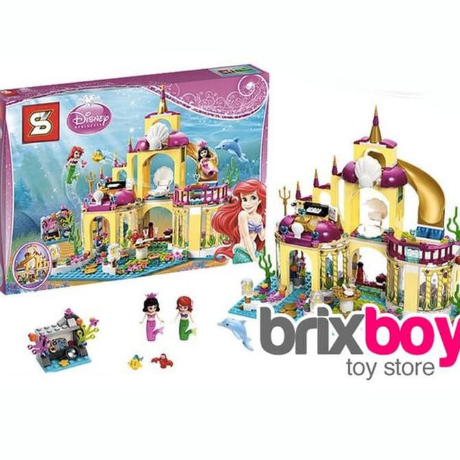 ~ PRODUK LARIS MAINAN ANAK BAYI~ LEGO SY374 PRINCESS ARIEL MERMAID UNDERSEA CASTLE PALACE 400PCS