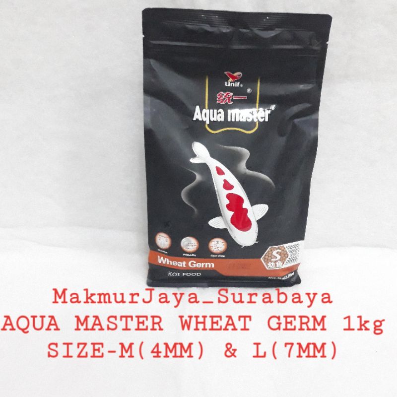 AQUA MASTER KOI FOOD WHEAT GERM Size S(4MM)&amp; L(7MM) 1KG