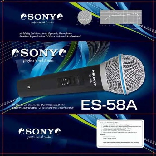 MIC SONY / MICROPHONE SONY / MIC MUSIK / MIC KARAOKE SONY-X ES-58A