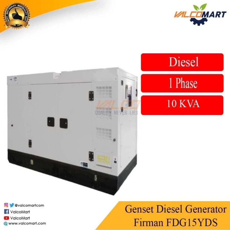 Genset Diesel Generator Firman FDG15YDS 10KVA G1 3PHASE