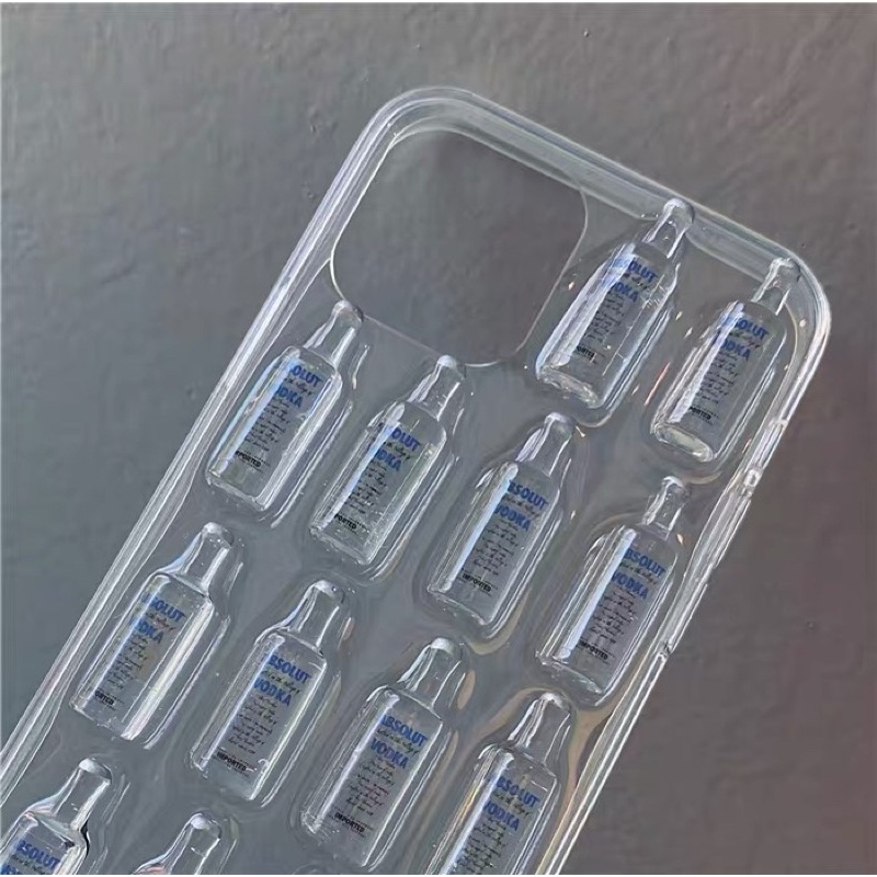 Vodka 3D Case Iphone 12 11 Pro Max X Xr Samsung A32 A52 A72 Oppo A54 A74 A5 A9 2020 Reno 3 4 5 4f 5f