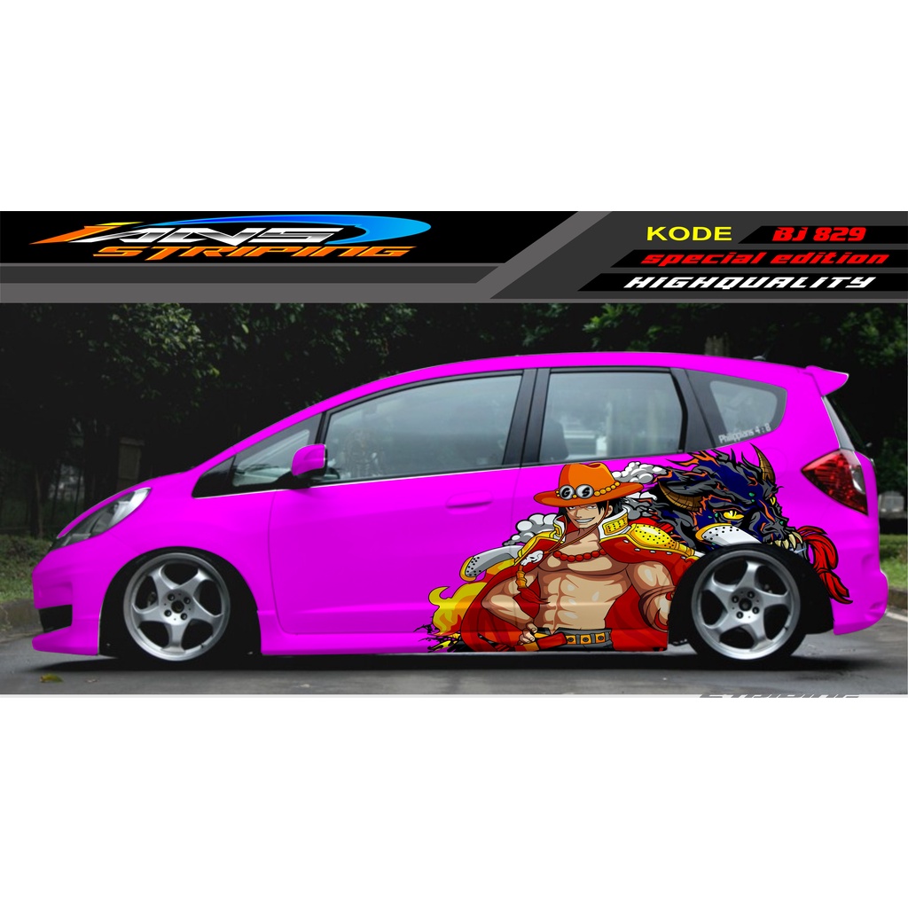 DECAL STICKER MOBIL HONDA JAZZ, SIGRA, YARIS, SWIFT / DECAL MOBIL / DECAL STICKER MOBIL ANIMASI