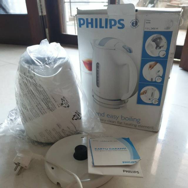 Philips tea & boiling kettle HD4646 original ex kado FREE 1 PC WATERPROOF CLOTH MASKER 2 PLY