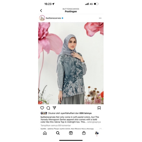 Valvia Top Buttonscarves x Ria Miranda