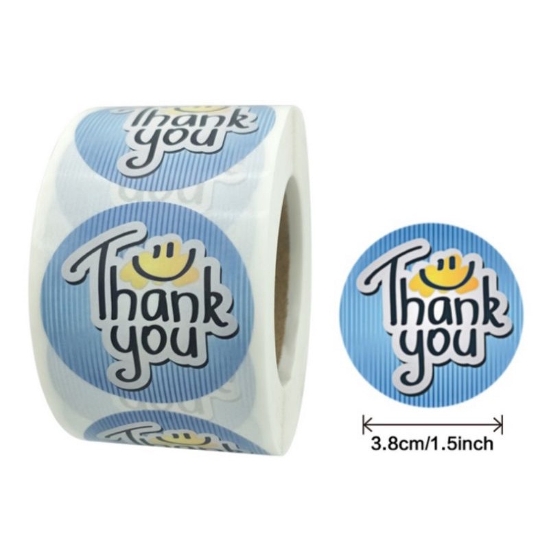 

STICKER/STIKER/LABEL THANK YOU 3,8cm 5 PCS