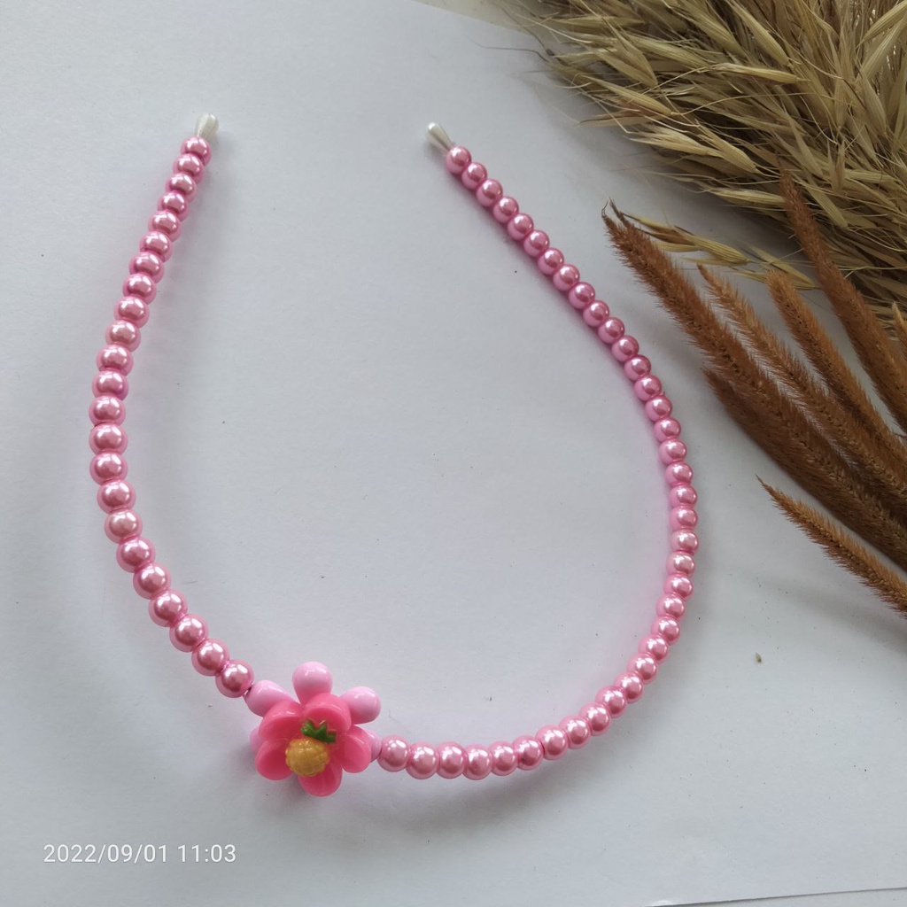 bando korea mutiara bunga clay/bandana/bando