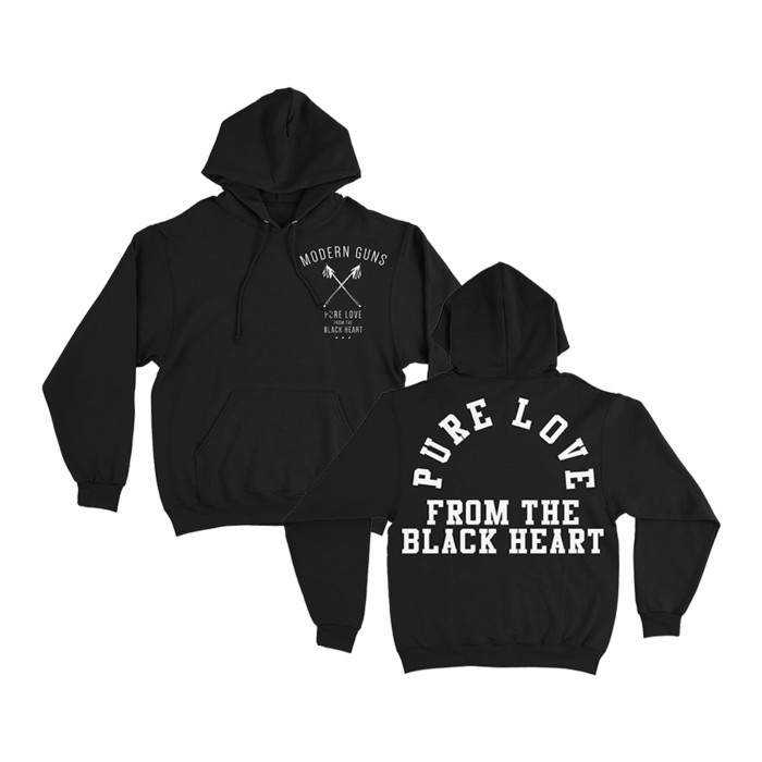 MODERN GUNS - Pure Love Black Hoodie