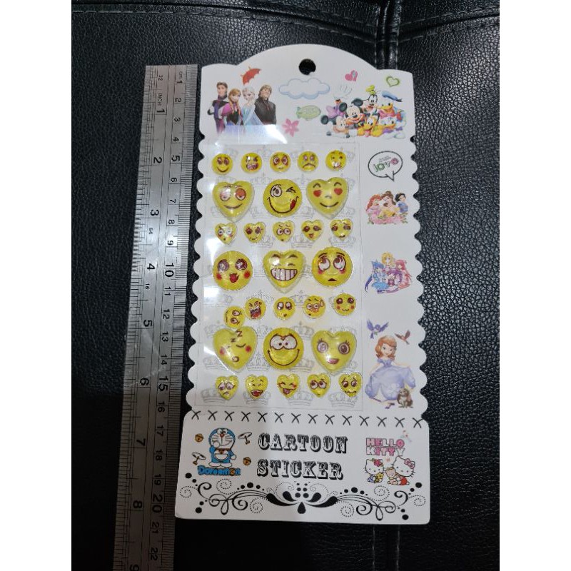 Stiker anak smile timbul kualitas premium ukuran 15x7cm EQZ