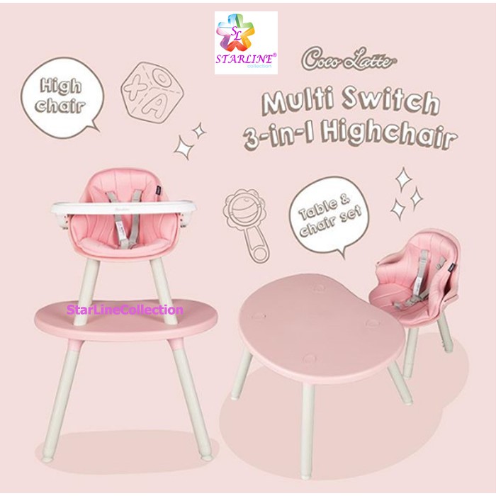 Cocolatte Cl Ur 2308 Multi Switch 3 In 1 High Chair We Bare Bears Wbb Kursi Makan Bayi Baby Chair Shopee Indonesia