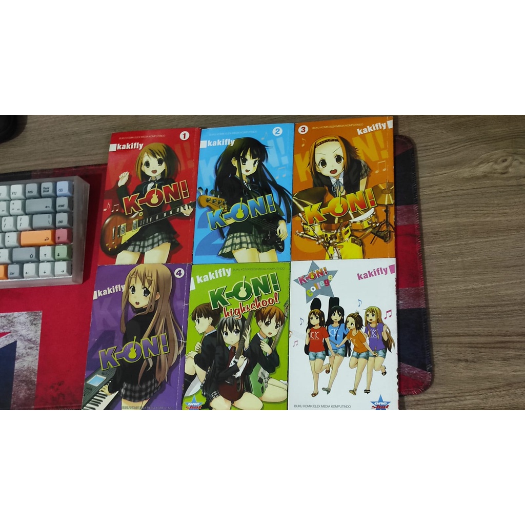 [PESANAN DYMS HIRAKAWA] KOMIK K-ON VOL 1-4 + HS + College