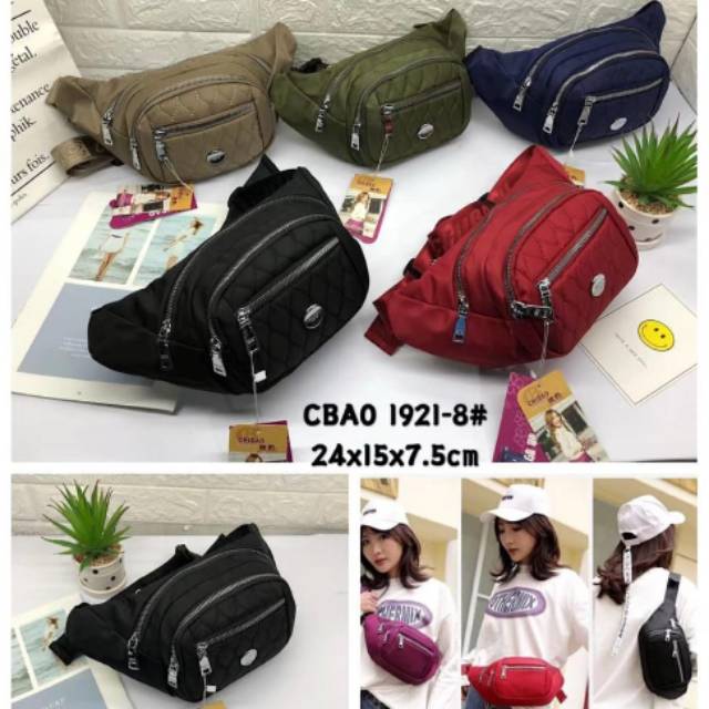 New waistbag selempang  chibao bordir import Shopee  Indonesia