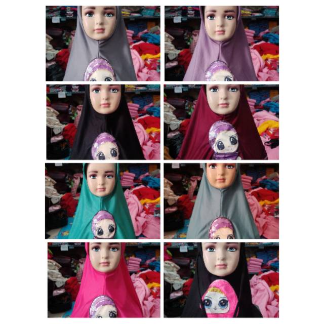 JILBAB ANAK KARAKTER / JILBAB ANAK LUCU