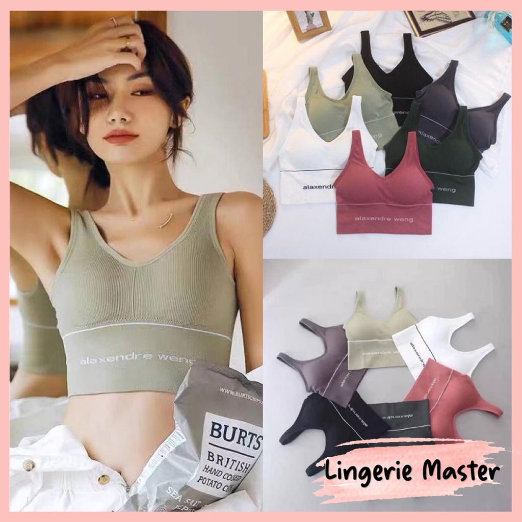 [ LINGERIE MASTER ] - (B-10) SPORT BRA GYM BRA OLAHRAGA PUSH UP WANITA TANPA KAWAT SEXY IMPORT LINGERIE