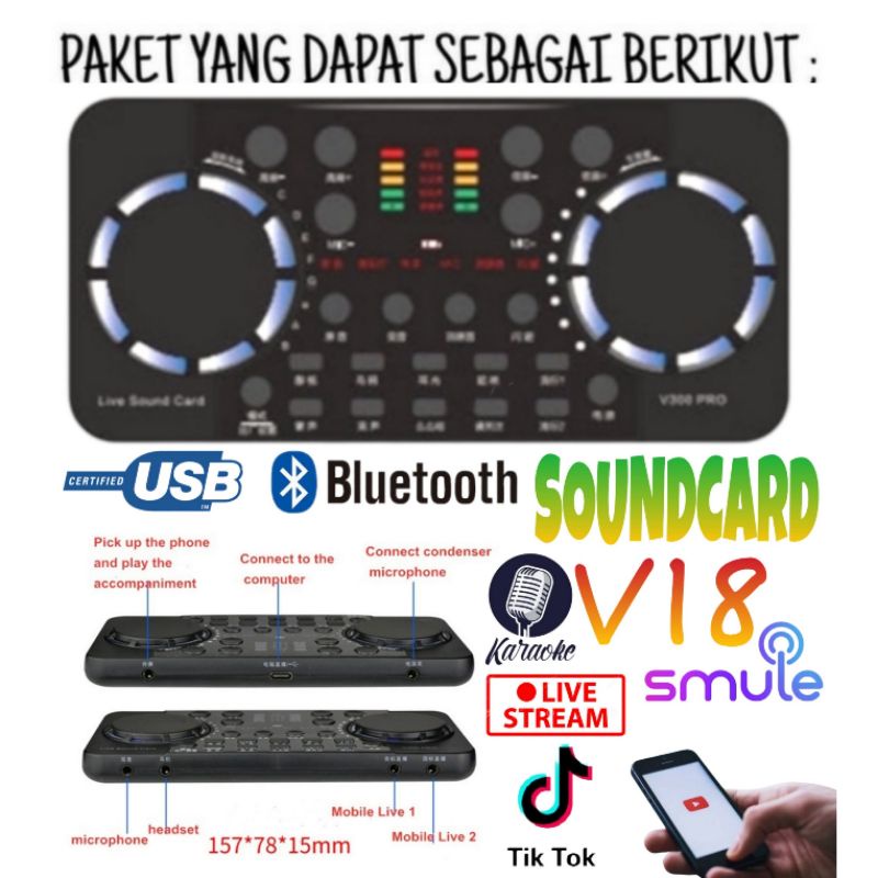 Mini Karaoke Set BMB 5 INCH KG 511 Soundcard Live Broadcast Bluetooth