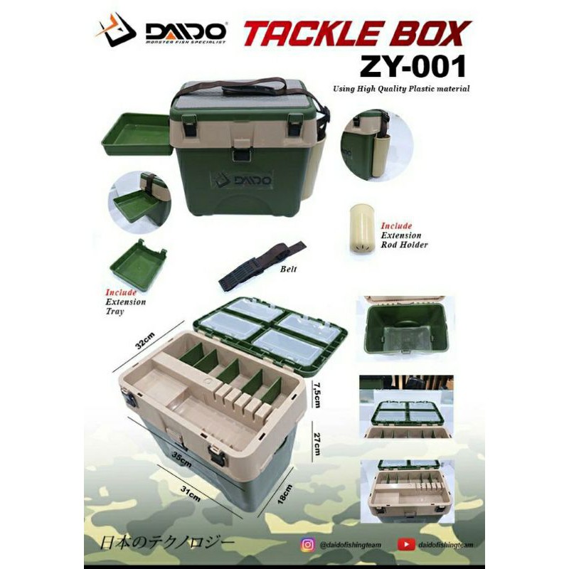 Kotak Pancing (tackle box) DAIDO ZY 001