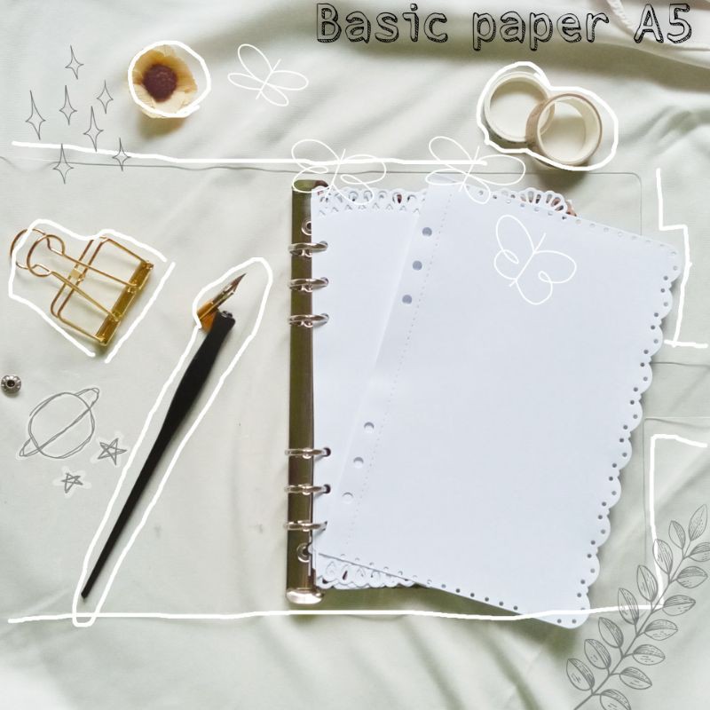 

New Refill Loose Leaf A5 100 gsm/Kertas Journal/Scrapbook