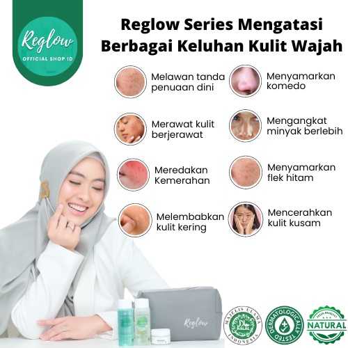 Skincare Reglow Doctor Shindy Putri 1 Paket Original Acne Flek Hitam Produk Kosmetik Reg glow 100% Ori Official Shop Id