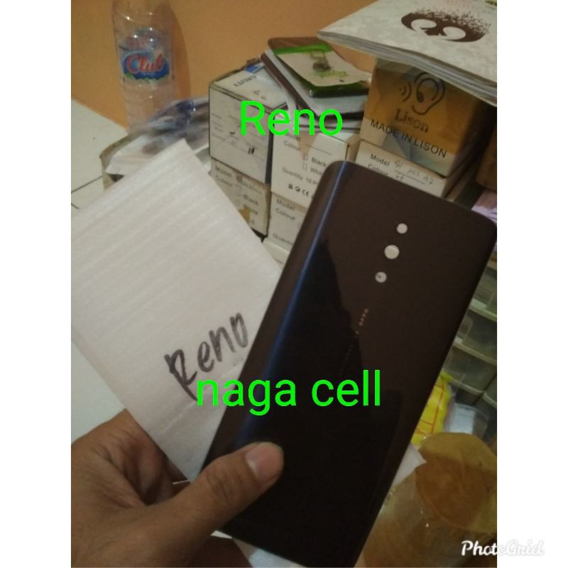 backdoor oppo Reno/ casing oppo Reno/ back cover oppo Reno black