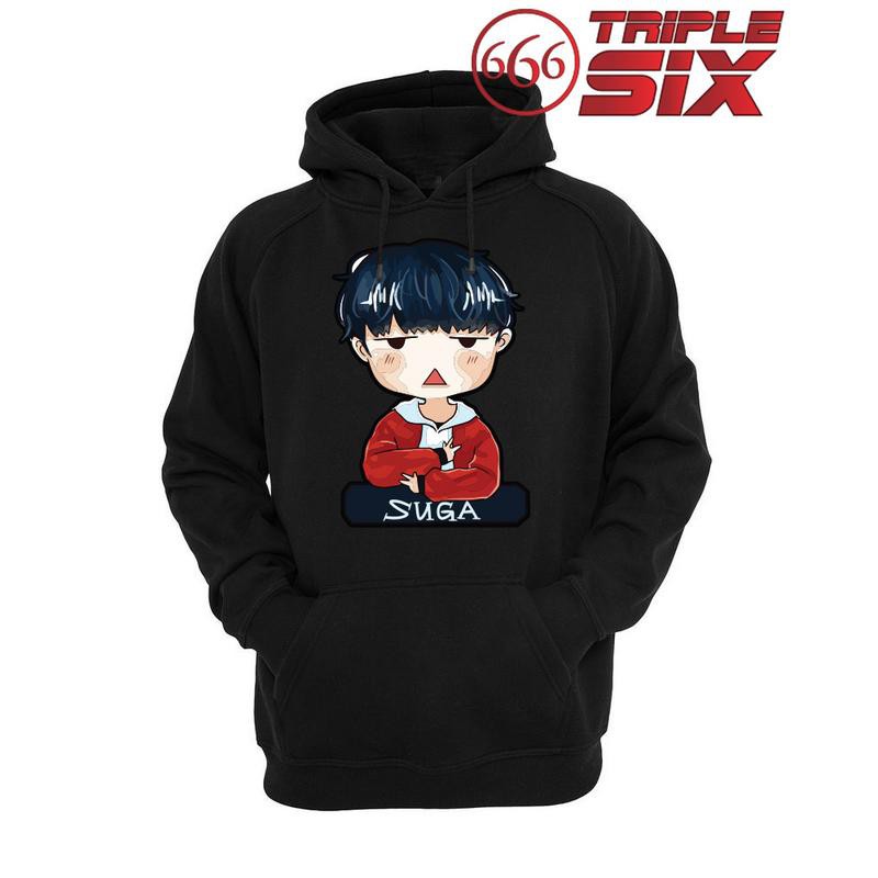 Jaket Hoodie BTS Suga Chibi