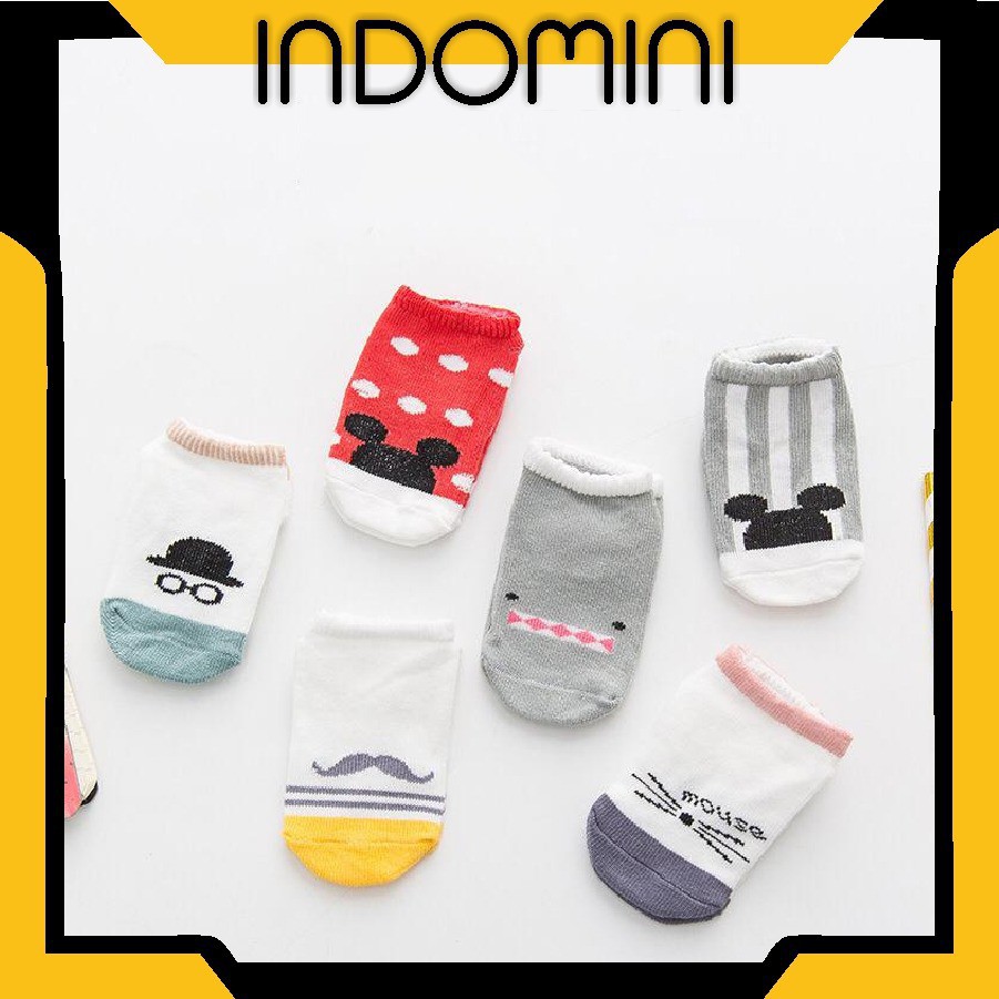 INDOMINI R149 KAOS KAKI ANAK BAYI KOREA KAOSKAKI ANTI SLIP BAYI 3D CUTE ANIMAL BREATHABLE NYAMAN