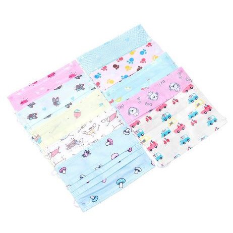 Masker Anak 3PLY ISI 50PCS Karakter Face Mask Medis Motif Cewek Cowok