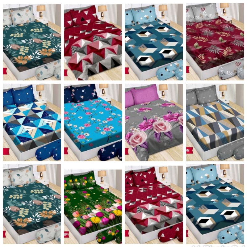 sprei bonita ori 180x200  bantal 4 guling 2